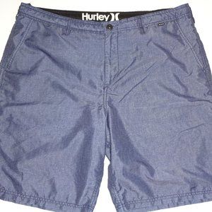 Mens Blue Hurley Board Shorts Swim Trunks 38